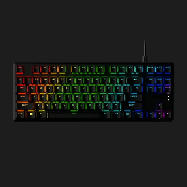 Клавіатура ігрова HyperX Alloy Origins Core PBT Aqua USB RGB (Black) (UA)