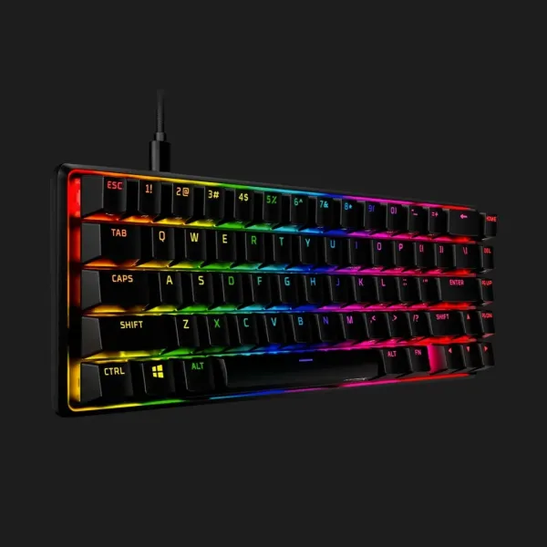 Клавіатура ігрова HyperX Alloy Origins 65 Red USB RGB (Black) (UA)