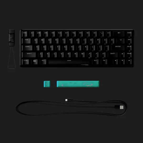 Клавіатура ігрова HyperX Alloy Origins 65 Red USB RGB (Black) (UA)