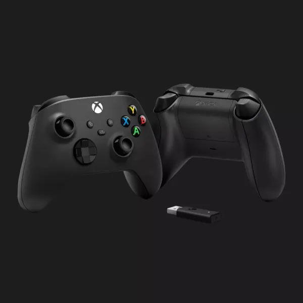 Геймпад Microsoft Xbox Series X/S Wireless Controller Carbon Black + Wireless Adapter