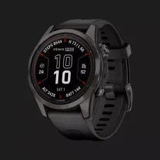 Garmin Fenix 7S Pro Sapphire Solar Carbon Gray DLC Titanium with Black Band