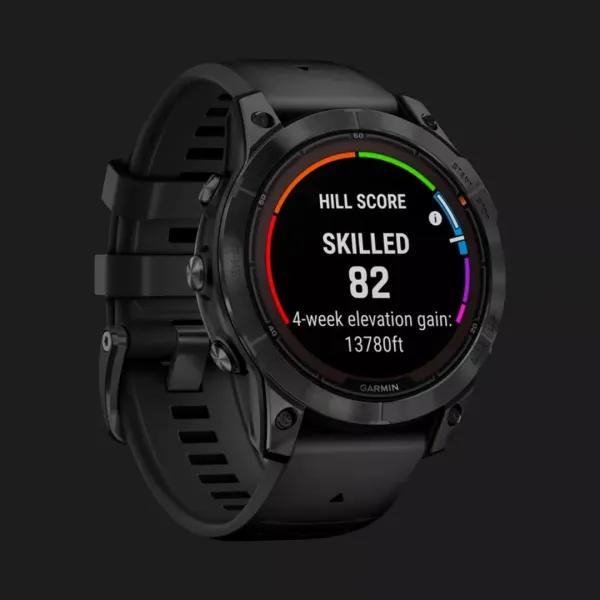 Garmin Fenix 7 Pro Sapphire Solar Carbon Gray DLC Titanium with Black Band