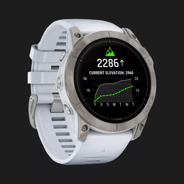 Garmin Epix Pro (Gen 2) Sapphire 51mm Titanium with Whitestone Band