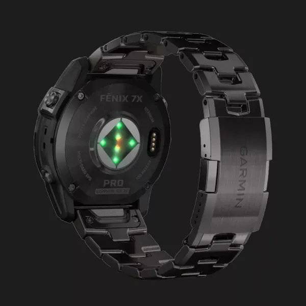 Garmin Fenix 7X Pro Sapphire Solar Carbon Gray DLC Titanium with Titanium Band