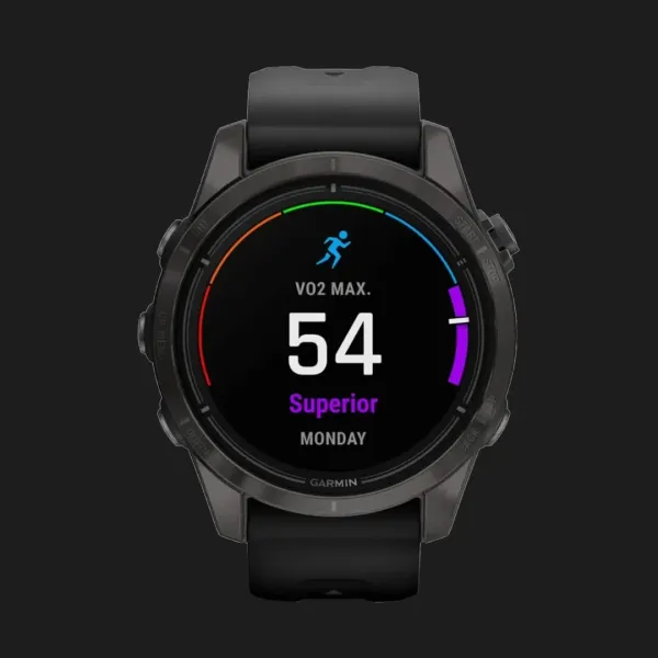 Garmin Epix Pro (Gen 2) Sapphire 42mm Carbon Gray DLC Titanium with Black Band