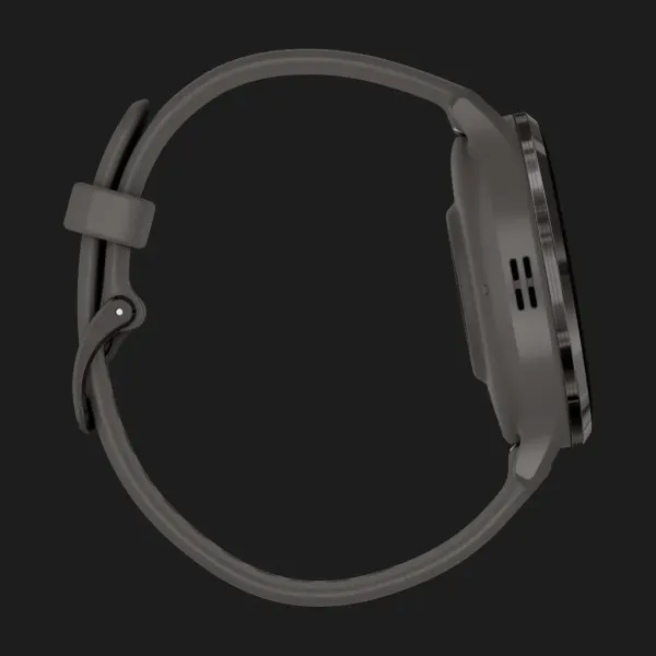 Garmin Venu 3S Slate Stainless Steel Bezel with Pebble Gray Case and Silicone Band