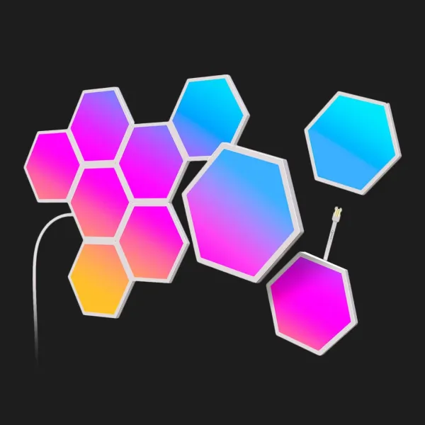 Набір настінних світильників Govee H6061 Glide Hexa Light Panels 10шт RGB (White)