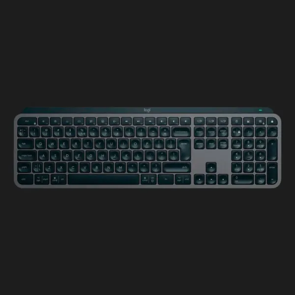 Клавіатура бездротова Logitech MX Keys S Plus (Palm Rest Graphite) (UA)
