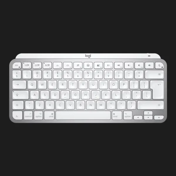 Клавіатура бездротова Logitech MX Keys Mini Wireless Illuminated UA (Pale Gray) (UA)