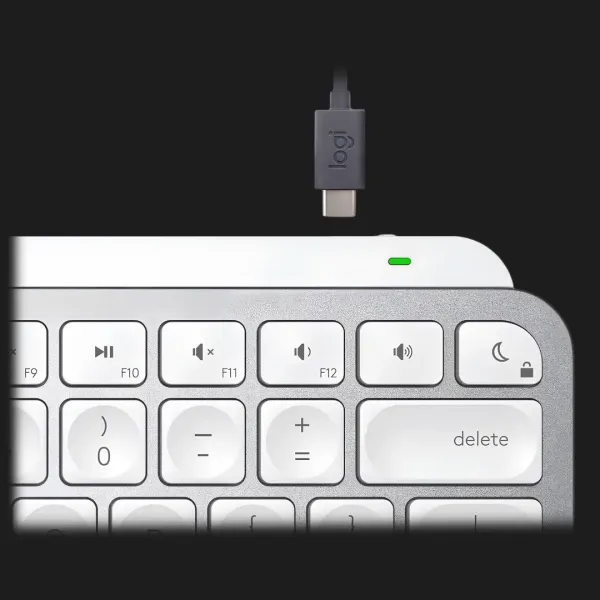 Клавіатура бездротова Logitech MX Keys Mini Wireless Illuminated UA (Pale Gray) (UA)