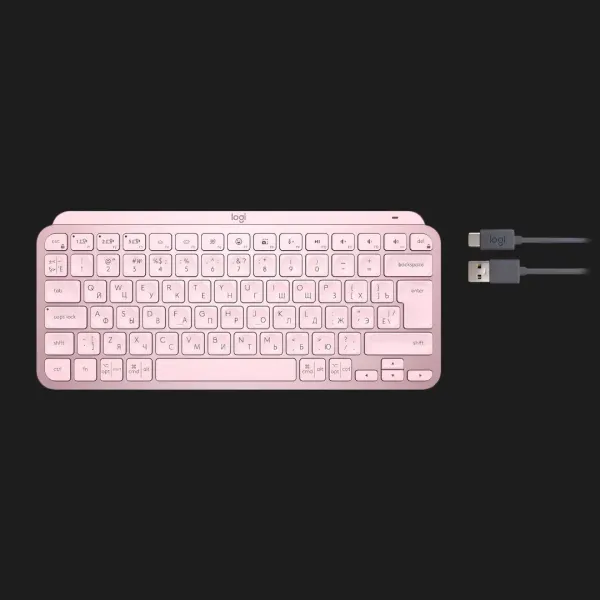 Клавіатура бездротова Logitech MX Keys Mini Wireless Illuminated UA (Rose) (UA)