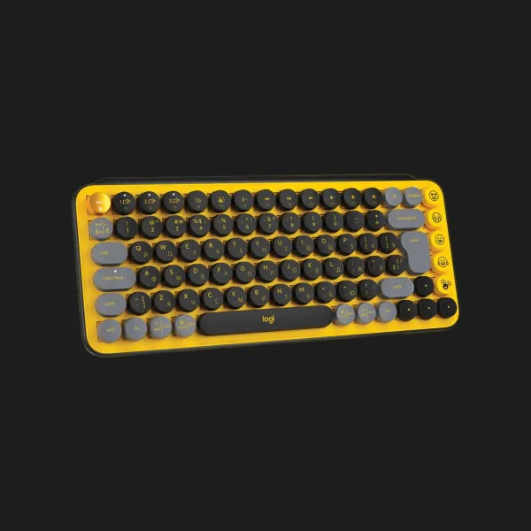 Клавіатура бездротова Logitech Pop Wireless Blast Yellow (UA)