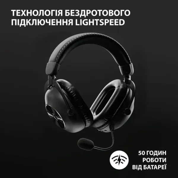 Ігрові навушники Logitech G Pro X2 Wireless LightSpeed (Black) (UA)
