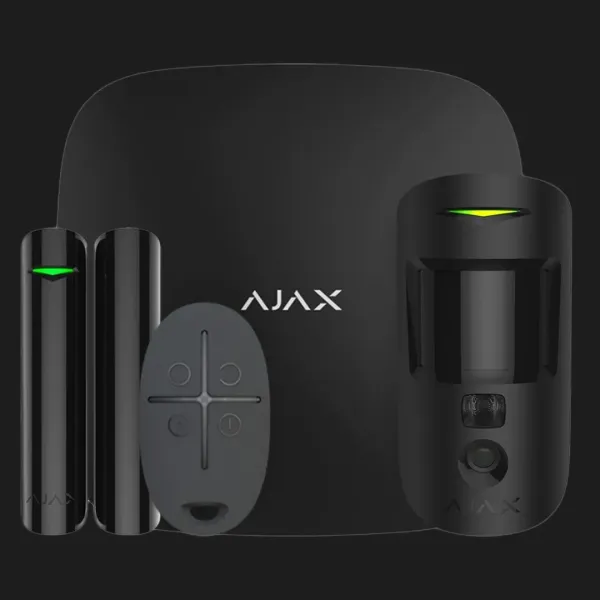 Комплект охоронної сигналізації Ajax StarterKit Cam (Black)