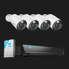 Комплект відеоспостереження Reolink RLK8-1200B4-A 2.8 mm (White)