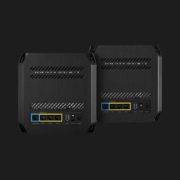 Wi-Fi Mesh система Asus ROG Rapture GT6 AX10000, 2 мод (Black)