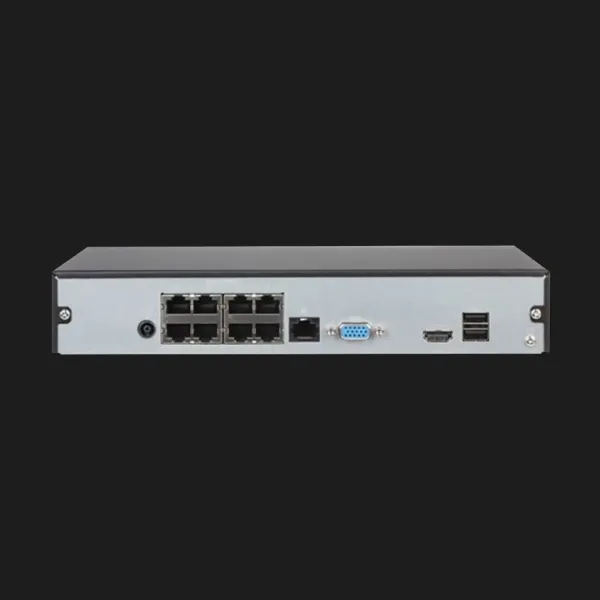Відеореєстратор Dahua DHI-NVR1108HS-8P-S3/H (8 каналів) (Black)