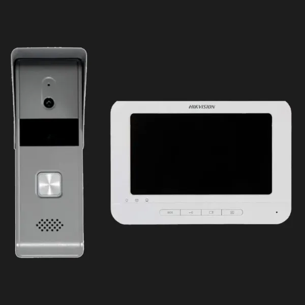 Комплект відеодомофону Hikvision DS-KIS203T (White)