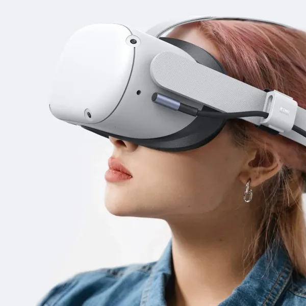 Кабель KIWI USB-A to USB-C для Oculus Quest 3/3s (Black)