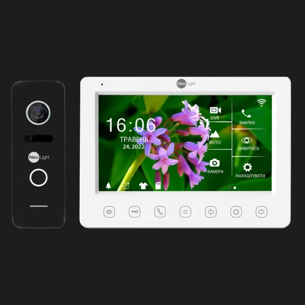 Комплект відеодомофону Neolight NeoKIT HD + WiFi (Black)