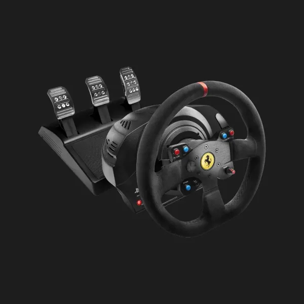 Комплект (кермо, педалі) Thrustmaster T300 RS Ferrari Integral RW Alcantara edition PS5/PC/PS4 (Black) (EU)