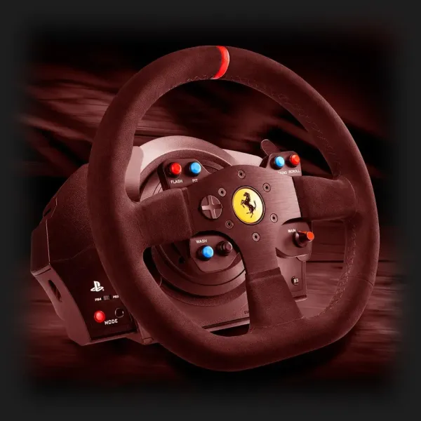 Комплект (кермо, педалі) Thrustmaster T300 RS Ferrari Integral RW Alcantara edition PS5/PC/PS4 (Black) (EU)