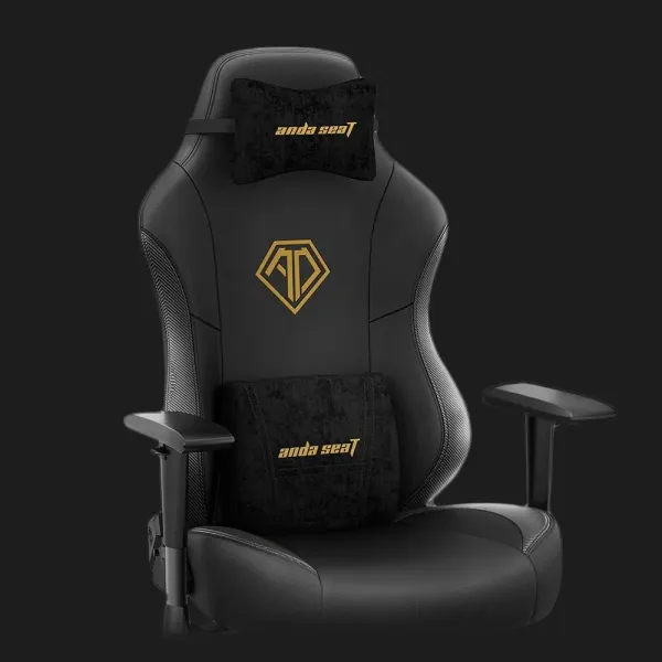 Крісло для геймерів Anda Seat Phantom 3 Size L (Black/Gold) (UA)