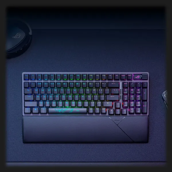 Клавіатура ігрова ASUS ROG Strix Scope II 96 Wireless NX Snow EN PBT (UA)