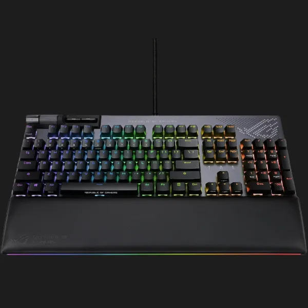 Клавіатура ігрова ASUS ROG Strix Flare II Animate NX Red EN PBT (Black) (UA)