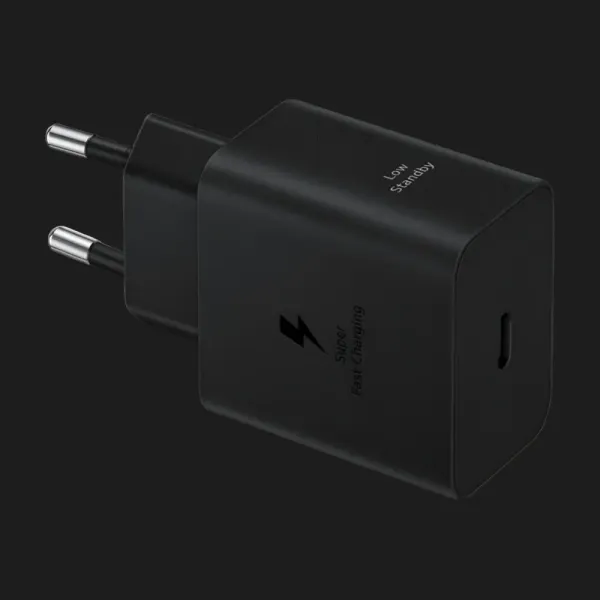 Блок живлення Samsung 45W Travel Adapter (with Type-C cable) (Black)