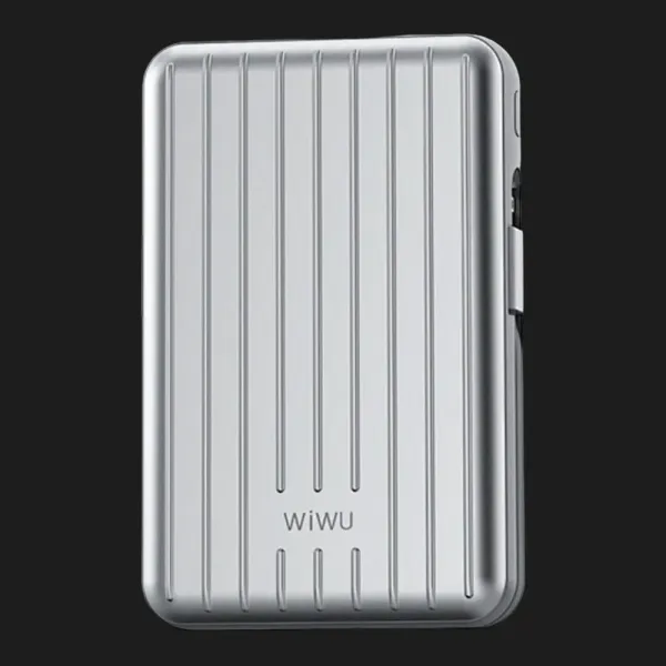 Power Bank WiWU Trunk Series Magnetic Wireless charging 20000mAh, 22,5w (PP04) (Silver)