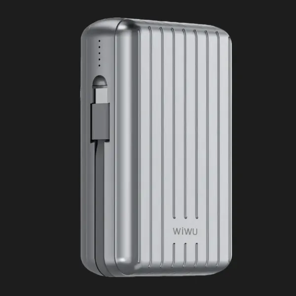 Power Bank WiWU Trunk Series Magnetic Wireless charging 20000mAh, 22,5w (PP04) (Silver)