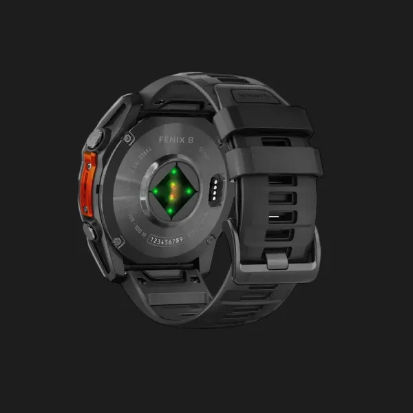 Garmin Fenix 8 51mm AMOLED Slate Gray with Black Silicone Band (010-02905-00)
