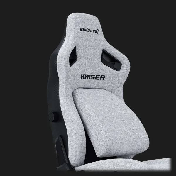 Крісло ігрове Anda Seat Kaiser 4 Size XL Linen Fabric (Gray) (UA)