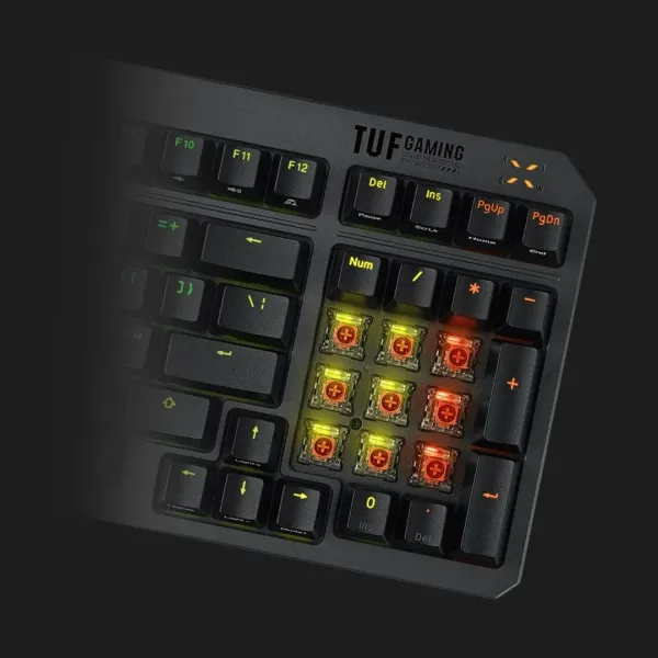 Клавіатура ігрова ASUS TUF Gaming K3 Gen II, EN/UK (Black) (UA)