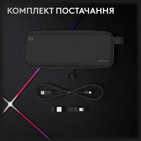 Клавіатура ігрова Logitech G PRO X 60 TKL GX Optical Tactile (White) (UA)