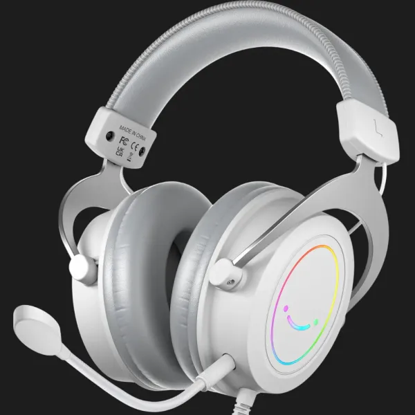 Ігрова гарнітура Fifine RGB H3W (White) (UA)