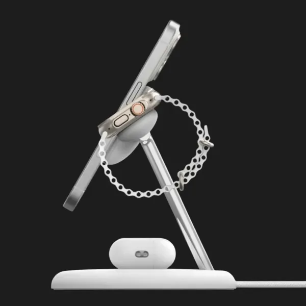 Безпровідна зарядка Belkin 3в1 Magnetic Qi2 15Вт (White)