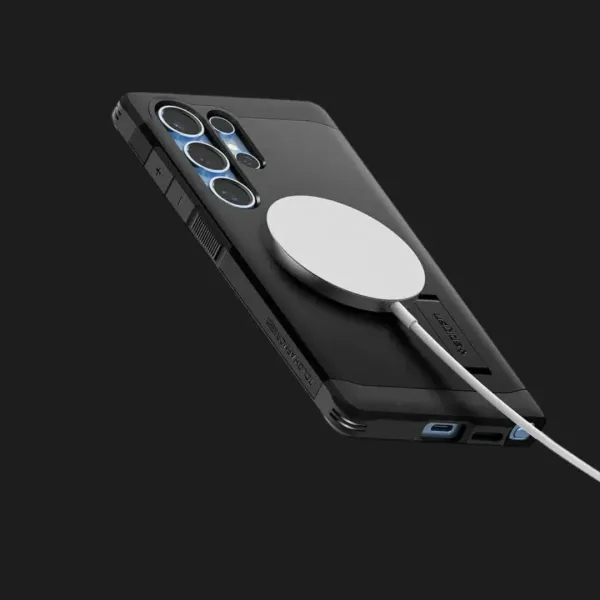 Чохол Spigen Tough Armor MagSafe для Samsung Galaxy S25 Ultra (Black)