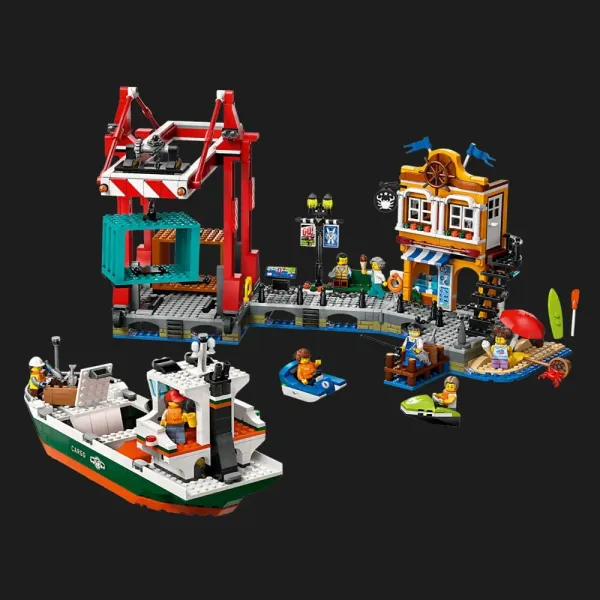 Конструктор LEGO City Морська гавань із вантажним судном (60422)