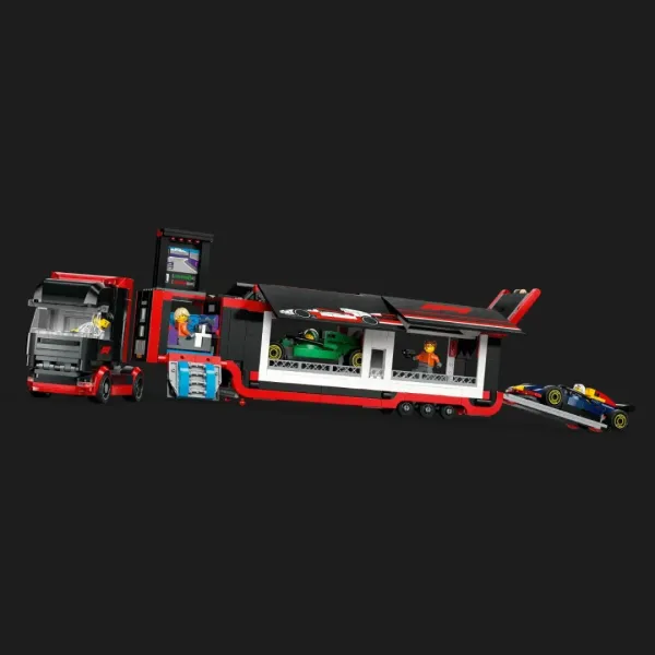 Конструктор LEGO City Вантажівка F1 з автомобілями RB20 та AMR24 (60445)