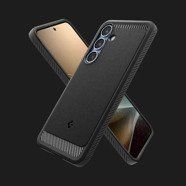 Чохол Spigen Rugged Armor MagSafe для Samsung Galaxy S25 (Matte Black)