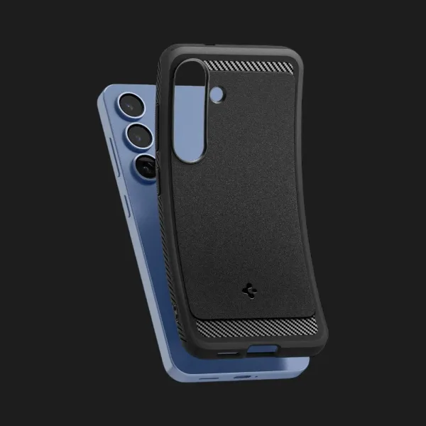 Чохол Spigen Rugged Armor MagSafe для Samsung Galaxy S25 (Matte Black)