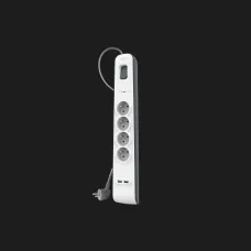 Мережевий фільтр Belkin 4хТип F, 3x1.5мм кв, 16А, 2xUSB-A 2.4A, з захистом від перенапруги,2м (White)