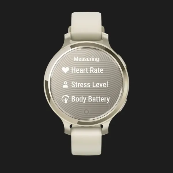 Garmin Lily 2 Active Lunar Gold with Bone Silicone Band