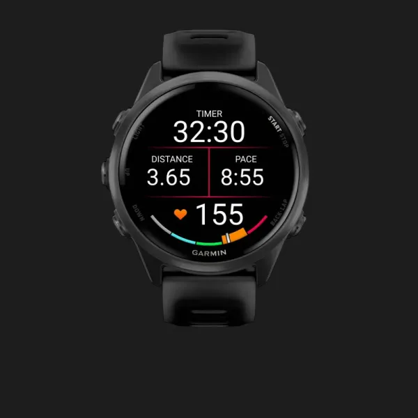 Garmin Forerunner 570 42mm Slate Gray Aluminum with Translucent Black/Black Band
