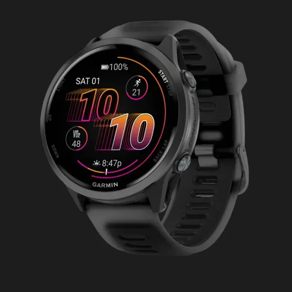 Garmin Forerunner 570 47mm Slate Gray Aluminum with Translucent Black/Black Band