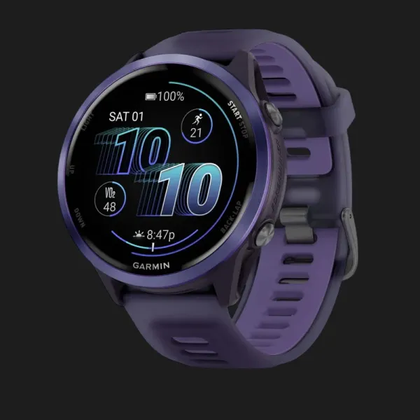 Garmin Forerunner 570 47mm Indigo Aluminum with Translucent Imperial Purple/Indigo Band