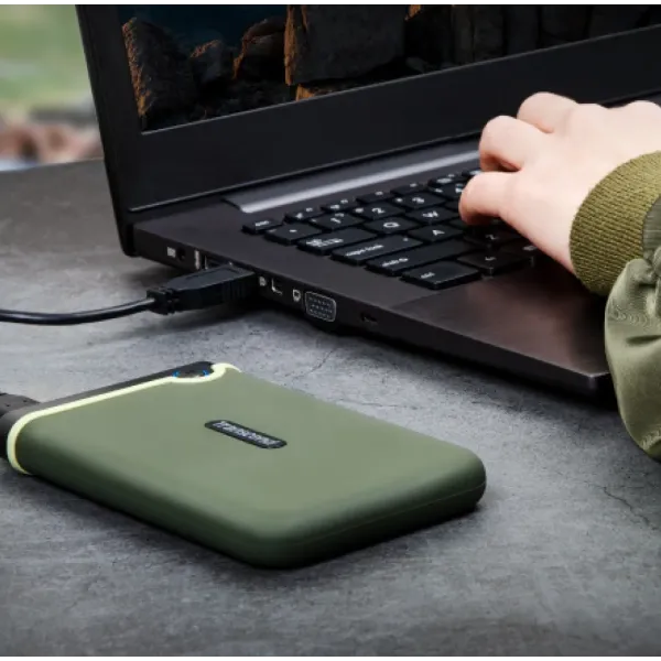 Портативний жорсткий диск Transcend 1TB USB 3.1 StoreJet 25M3 (Military Green)