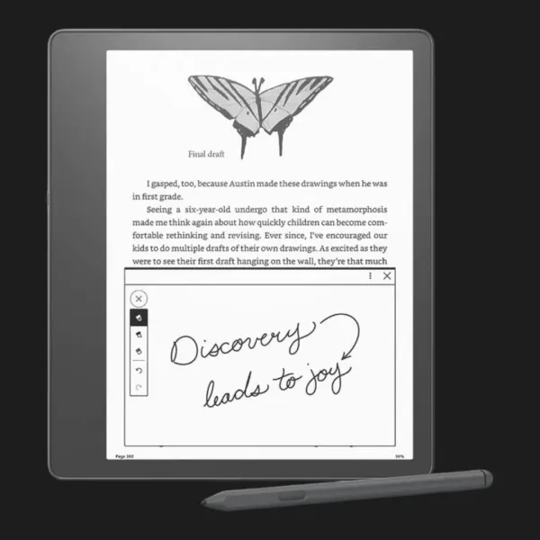 Електронна книга з підсвічуванням Amazon Kindle Scribe 32GB Premium Pen (Black) (Standard)
